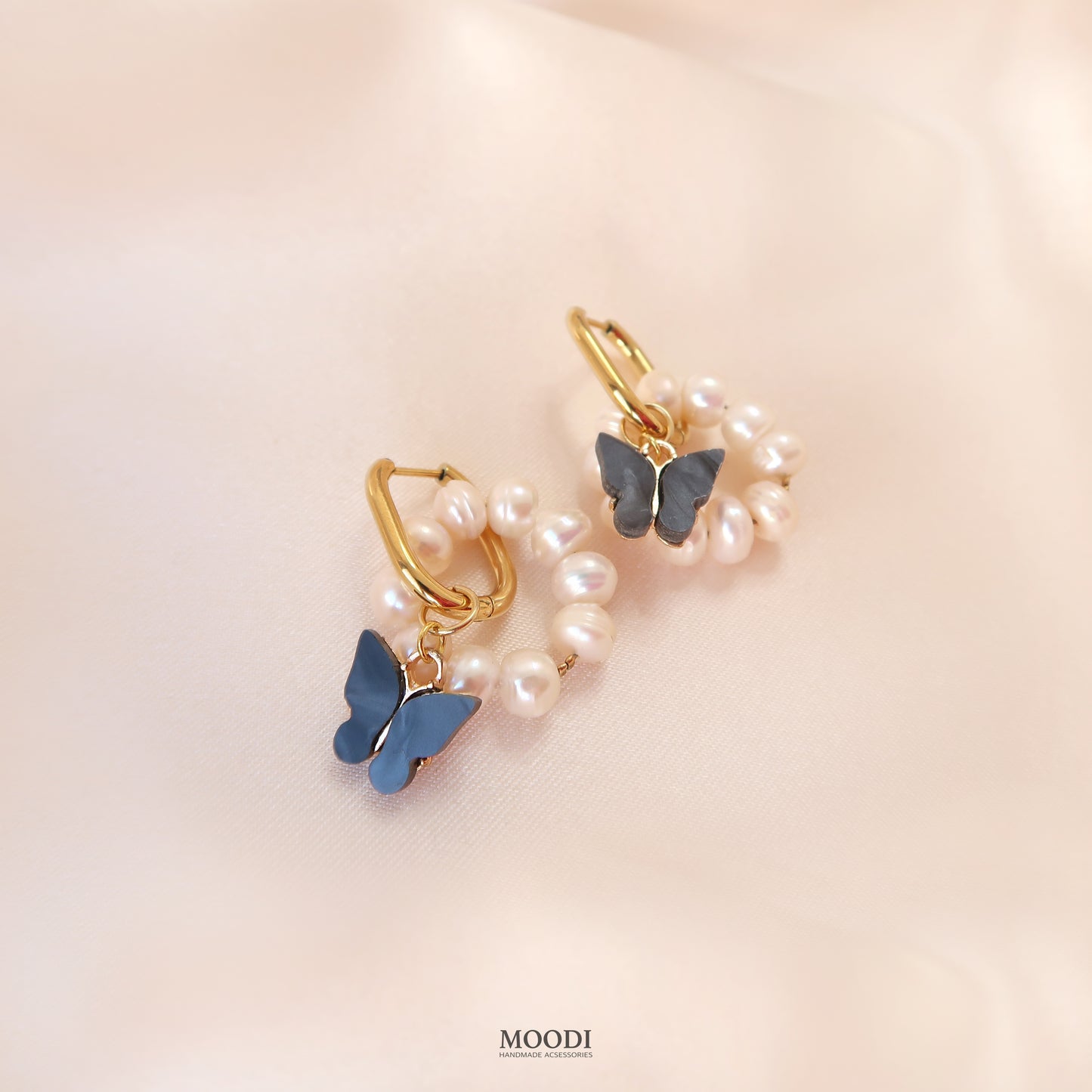 Earrings "Butterfly Elsa" Blue