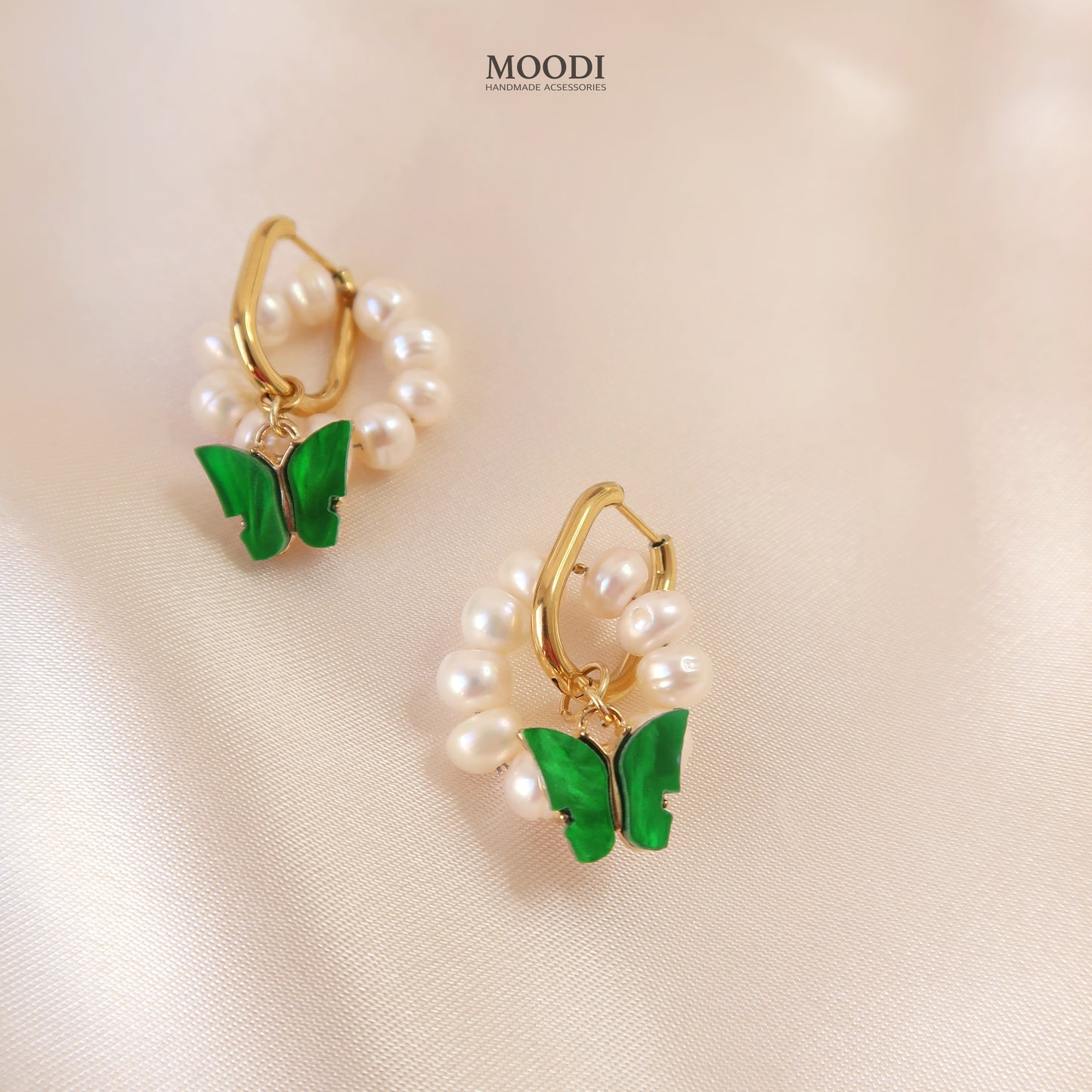 Earrings "Butterfly Elsa" Blue