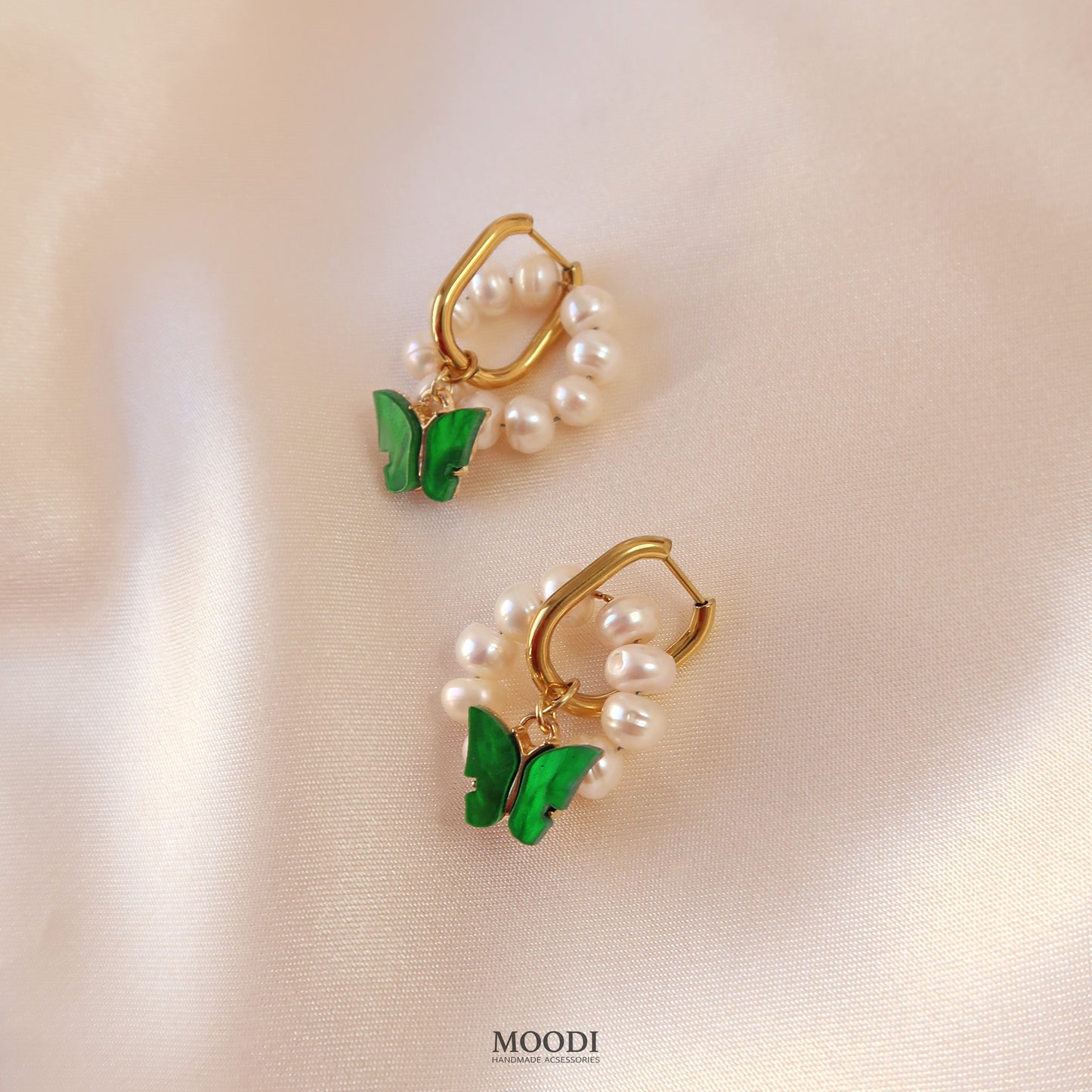 Earrings "Butterfly Elsa" Blue