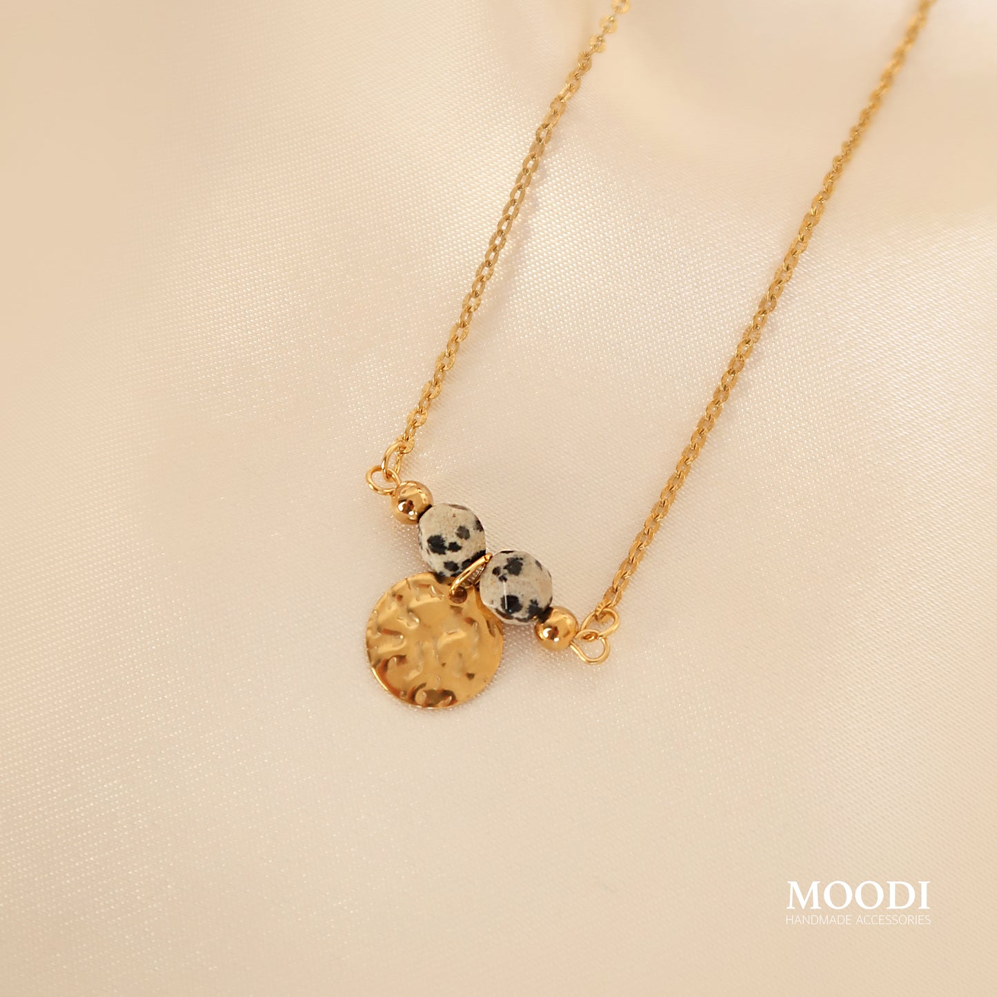 Necklace with Dalmatian Jasper