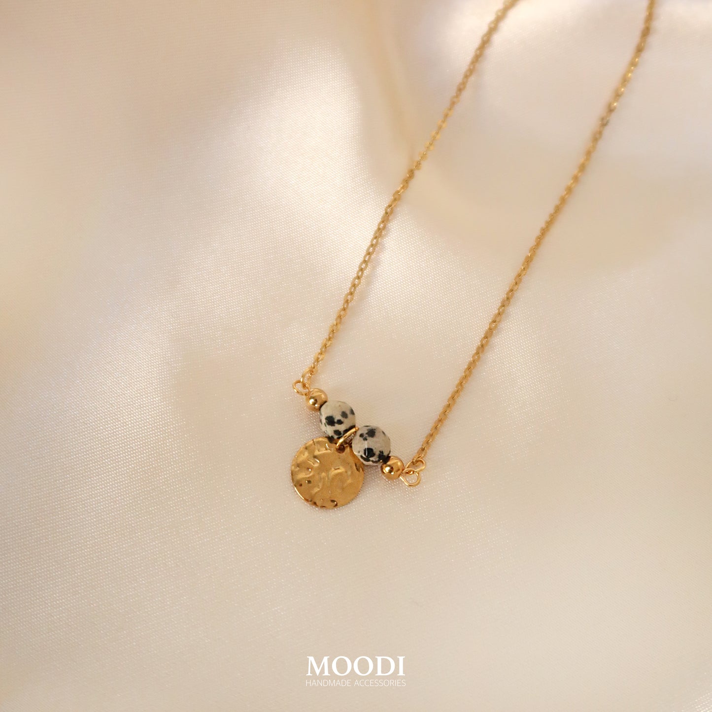 Necklace with Dalmatian Jasper