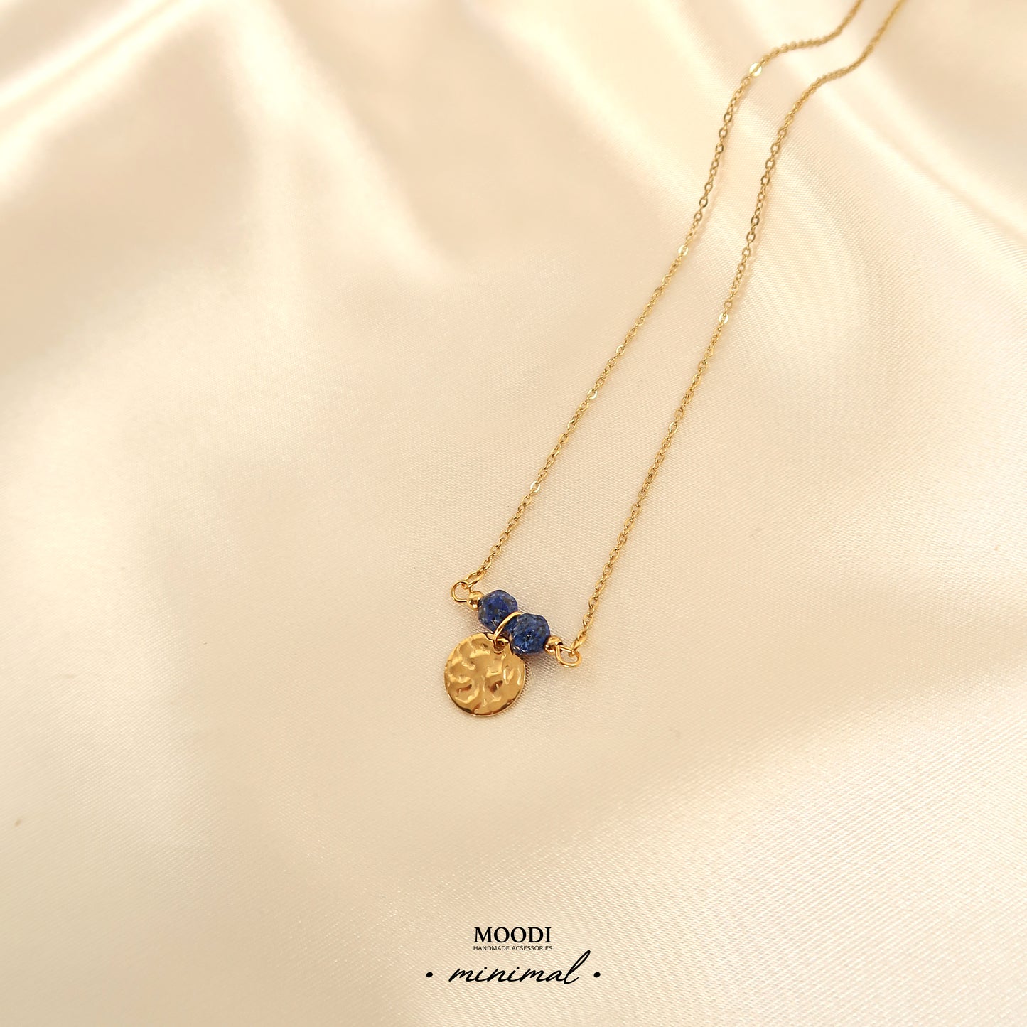 Lapis Lazuli minimal necklace