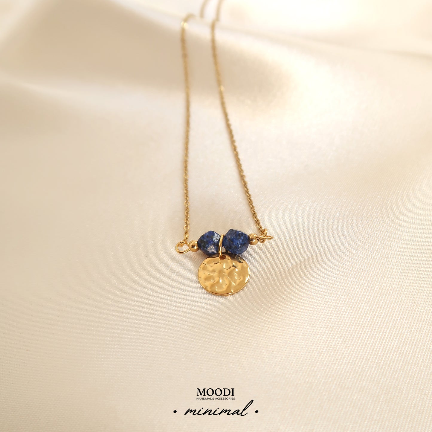 Lapis Lazuli minimal necklace