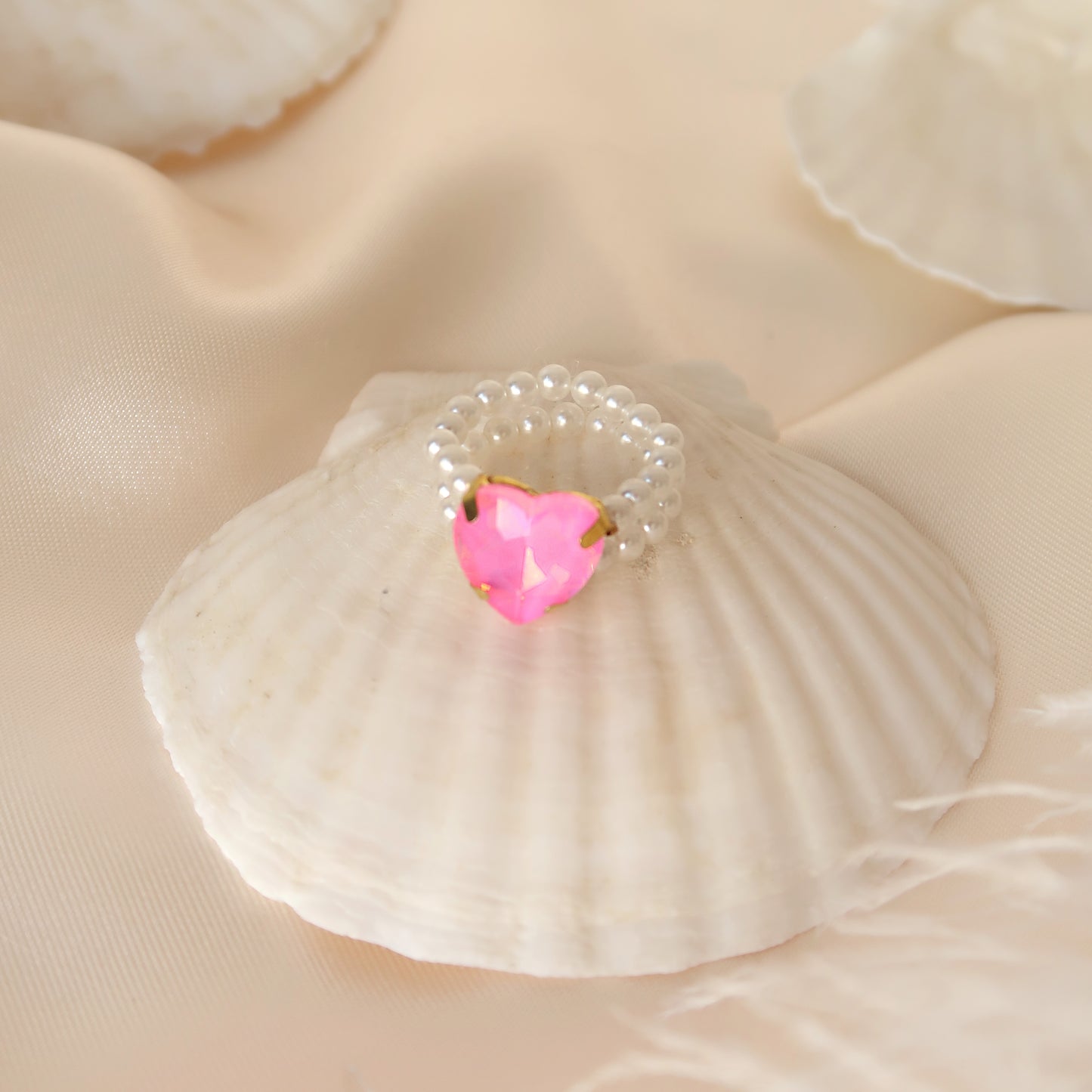 Ring Pink heart royal