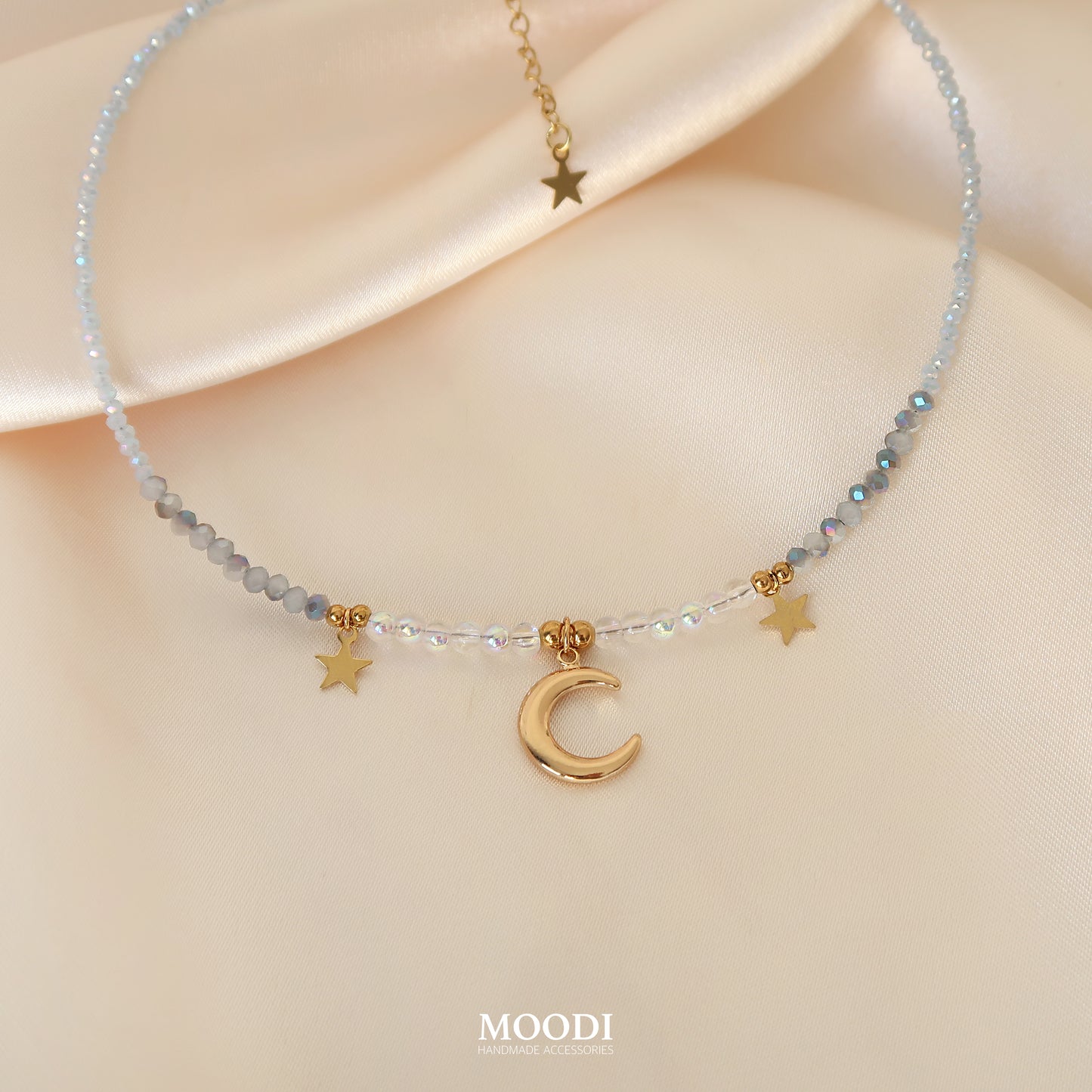Колие "Sparkly moon"