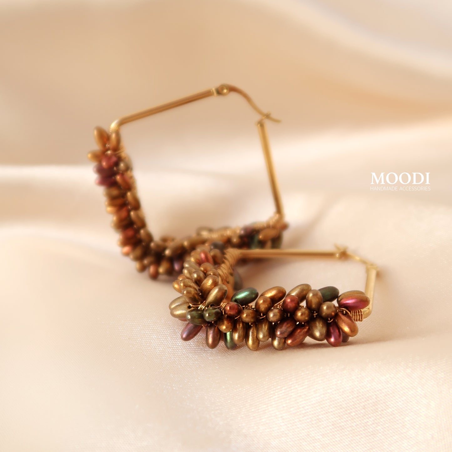 Обеци Hoops special "Autum chunky"
