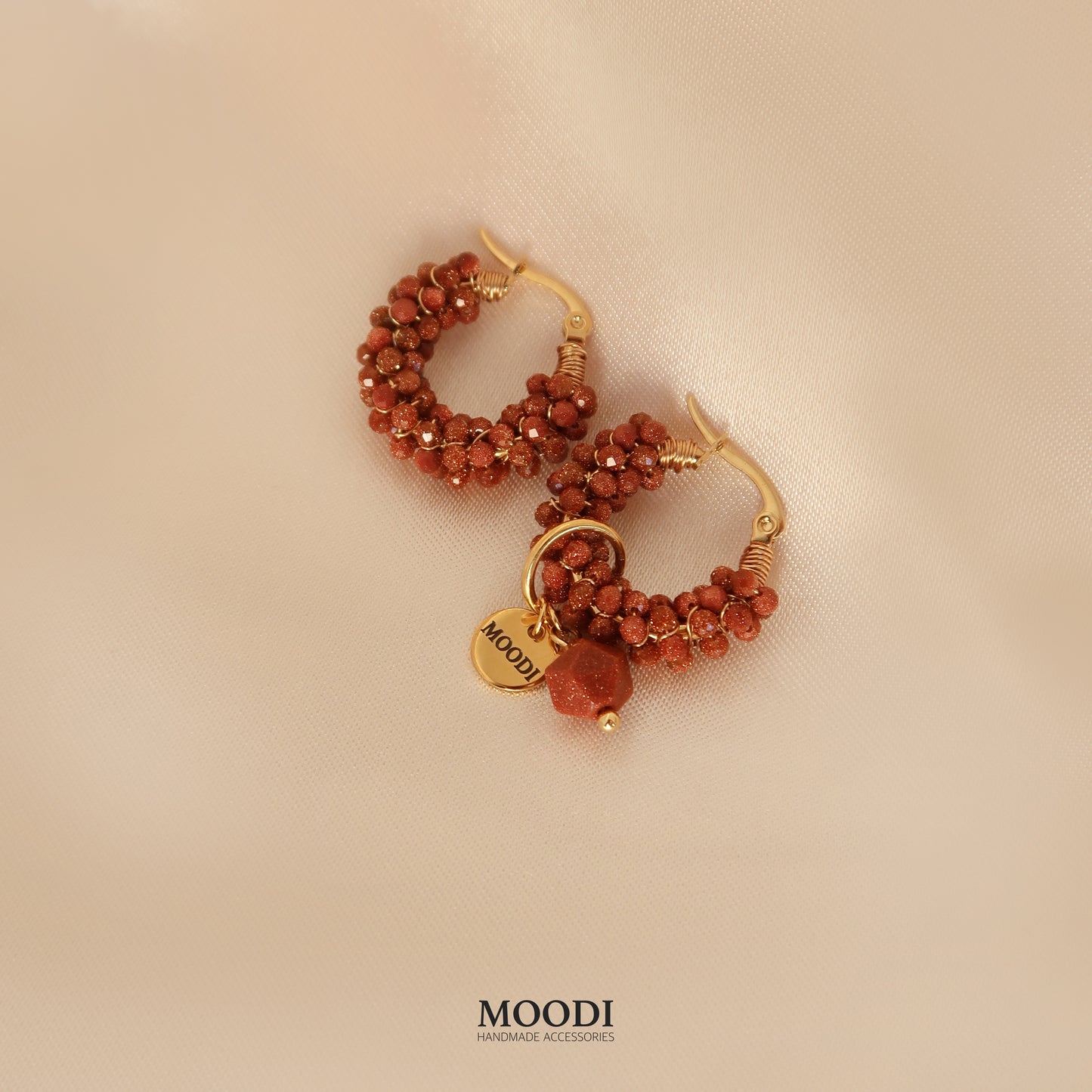 Hoop Goldstone Earrings