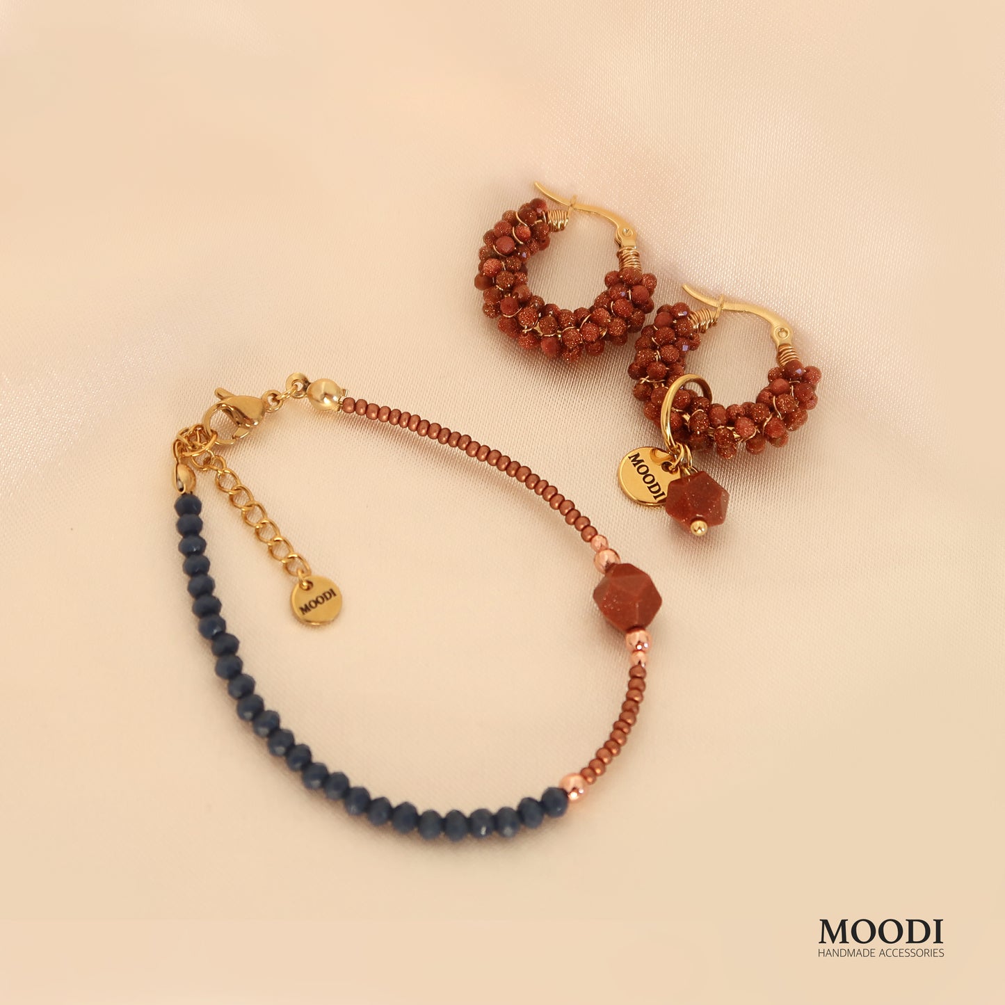 Hoop Goldstone Earrings