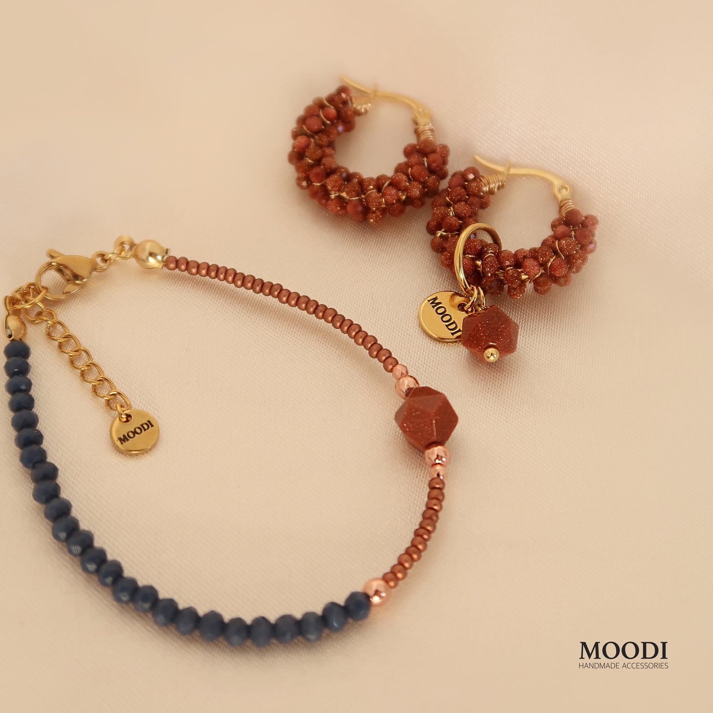 Hoop Goldstone Earrings