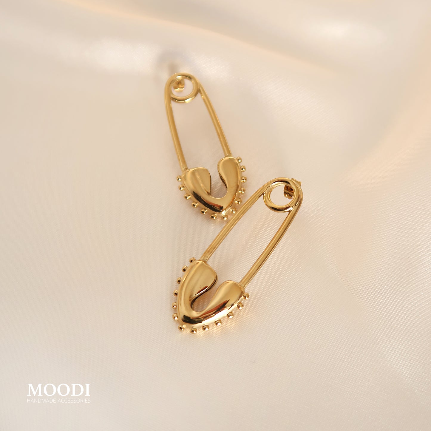 Earrings "Large Secret pin"