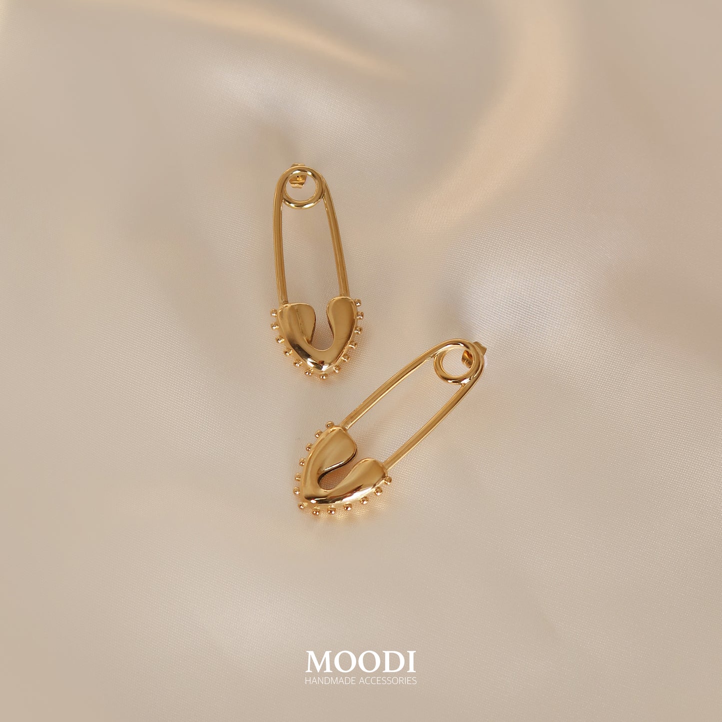 Earrings "Large Secret pin"