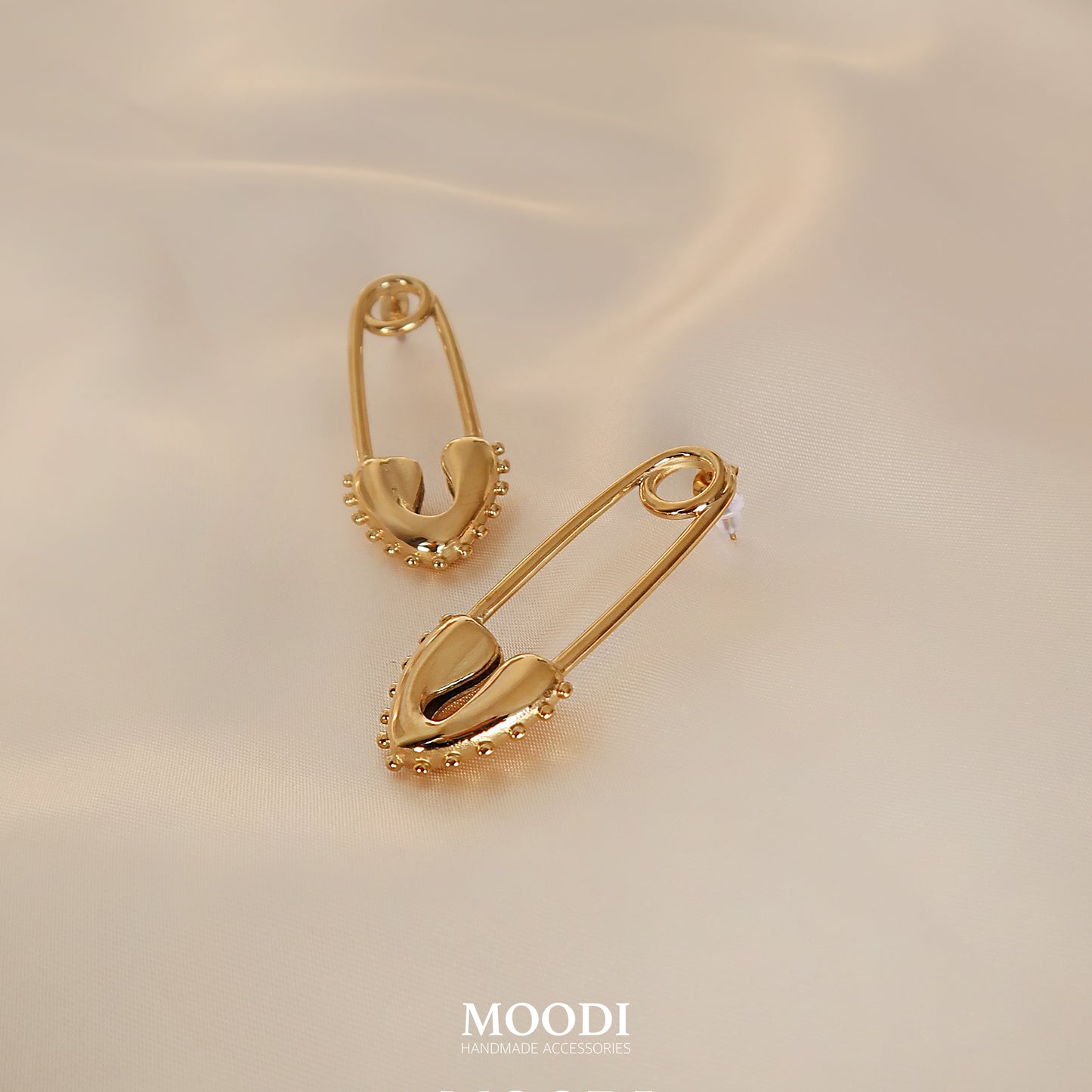 Earrings "Large Secret pin"