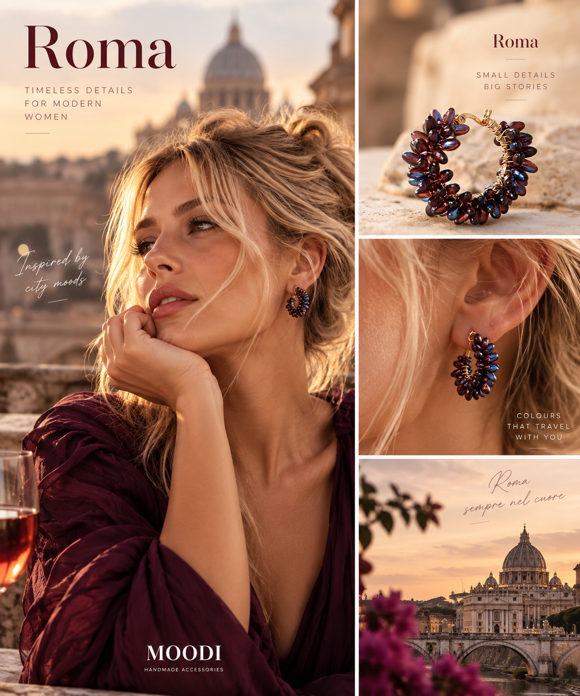 Обеци Hoops Special "Roma"