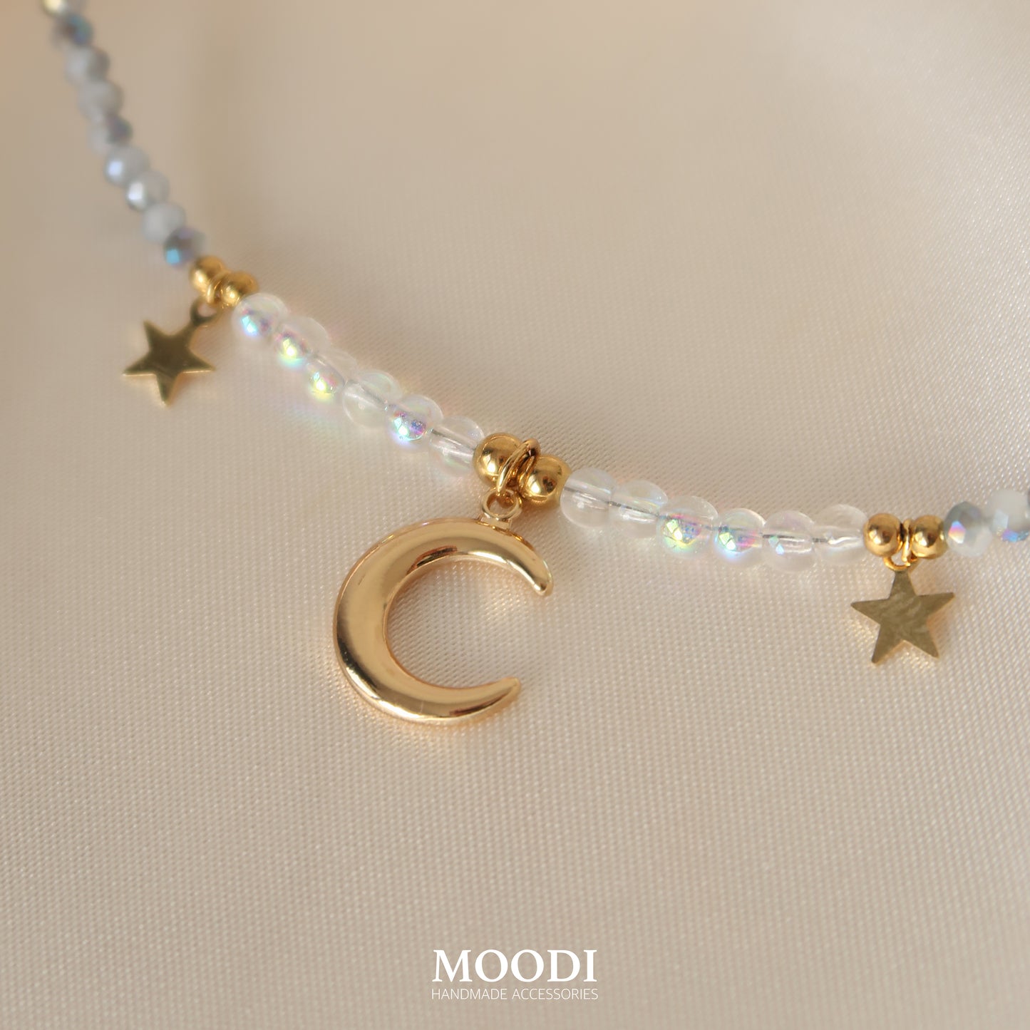 Колие "Sparkly moon"