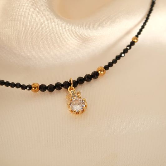 Колие от Черен Турмалин "Shine in Black"