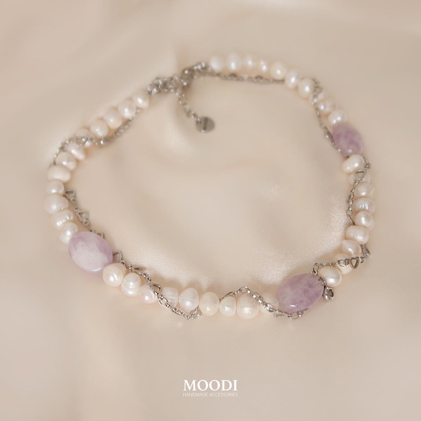 Колие "Amethyst Heart Whisper"