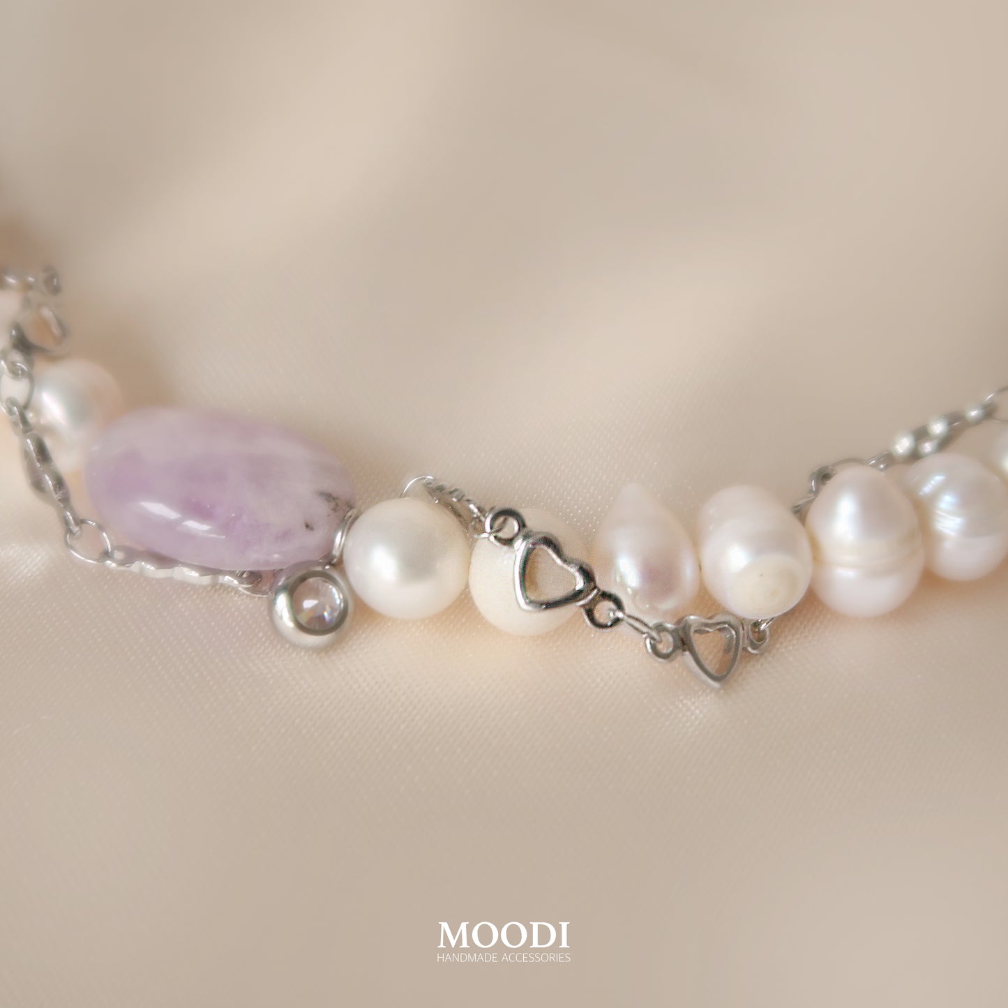 Колие "Amethyst Heart Whisper"