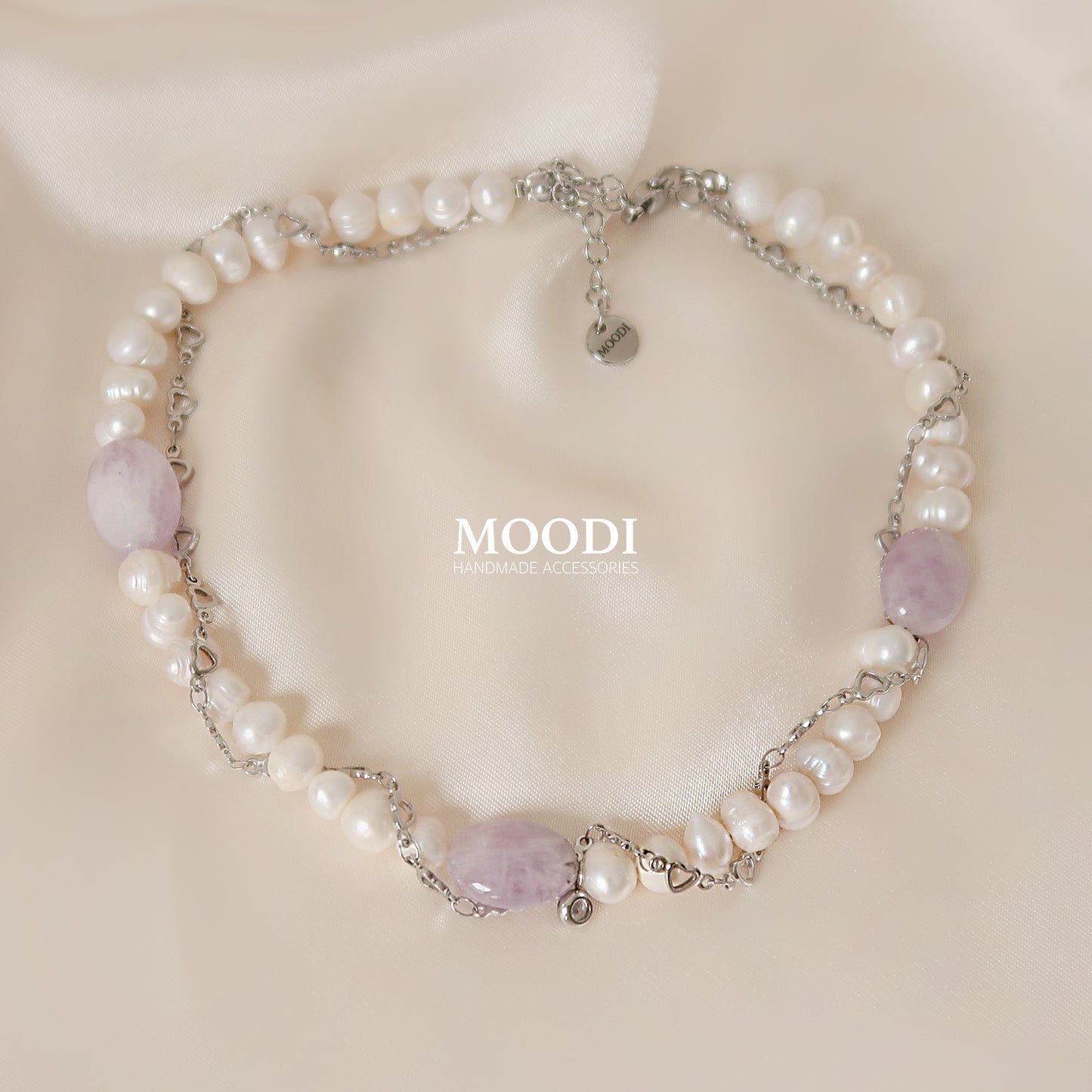 Колие "Amethyst Heart Whisper"