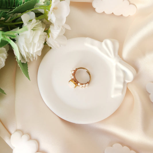 Princess white Ring