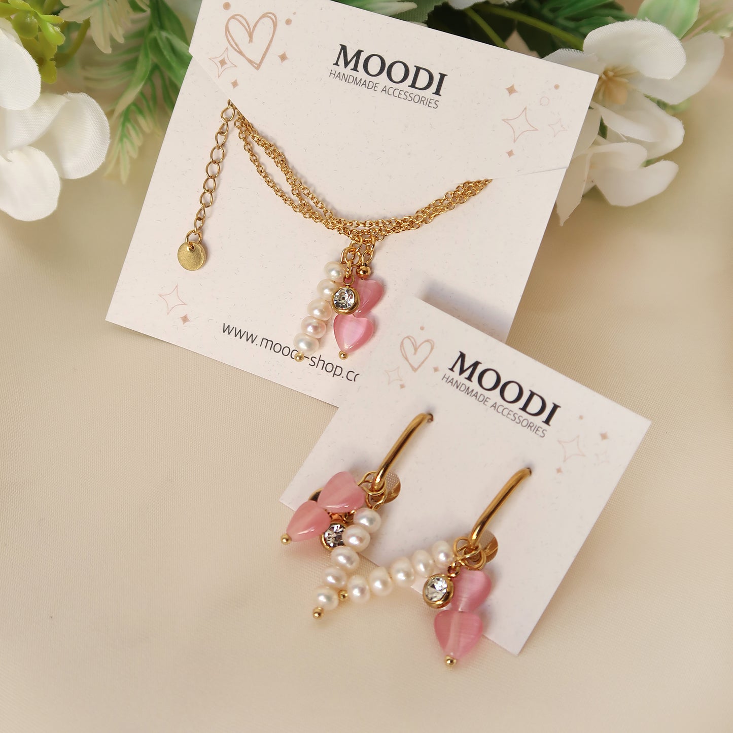 Обеци "Pinky Love"
